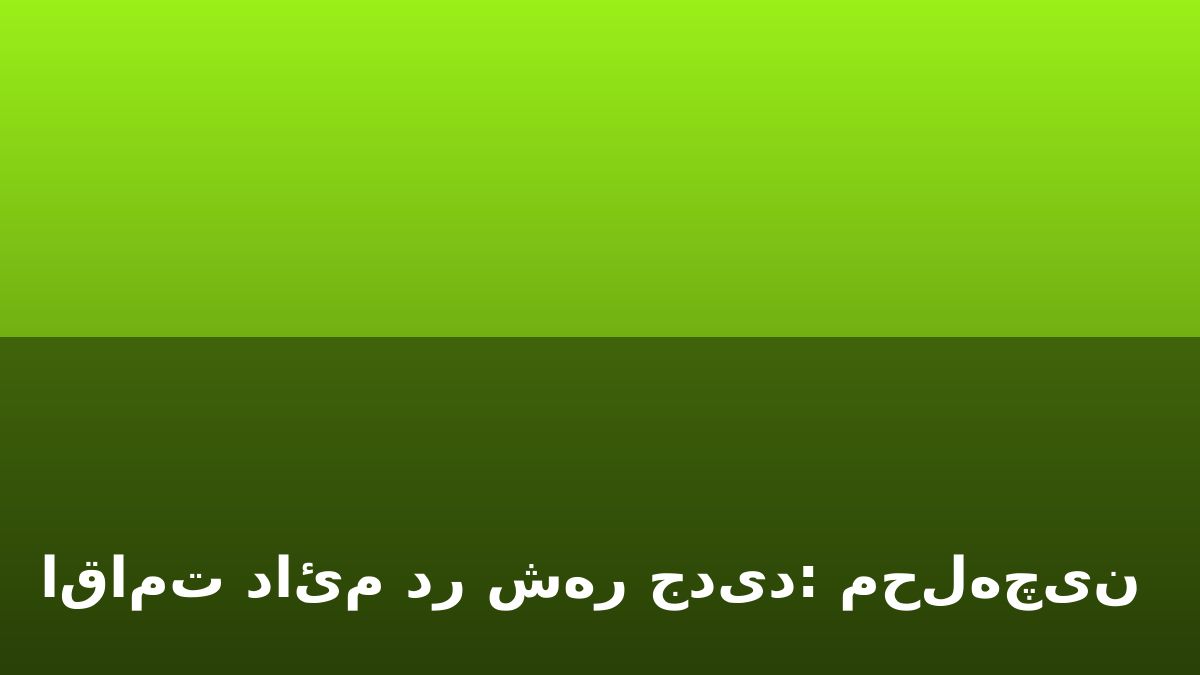اقامت دائم در شهر جدید: محله‌چینی هوشمند